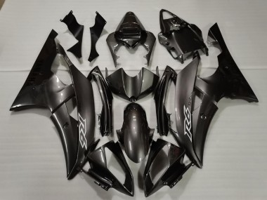2008-2016 Yamaha R6 Motorcycle Fairings - Glossy Black White Decals Canada