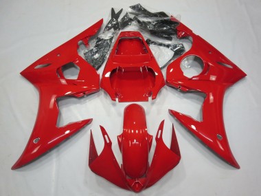 2003-2004 Yamaha R6 Motorcycle Fairings - Glossy Red Canada