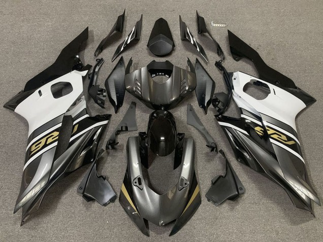 2017-2023 Yamaha R6 Motorcycle Fairings - White Grey Glossy Black Gold Canada