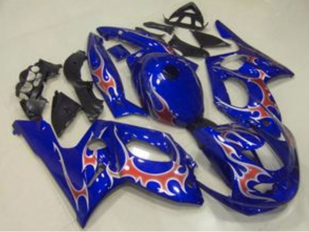 1996-2007 Yamaha YZF600R Thundercat Motorcycle Fairings - Blue Red Canada