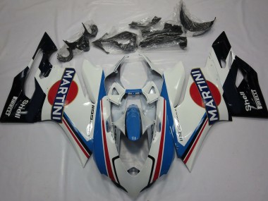 2011-2014 Ducati 1199 Motorcycle Fairings - White Light Blue Red Black Martini Canada