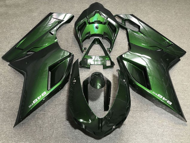 2007-2014 Ducati 848 Motorcycle Fairings - Green Canada