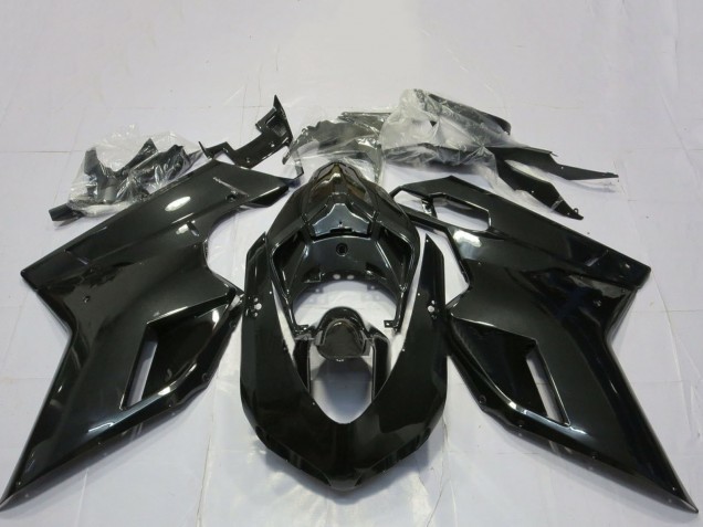 2007-2014 Ducati 848 1098 1198 Motorcycle Fairings - Glossy Black Canada