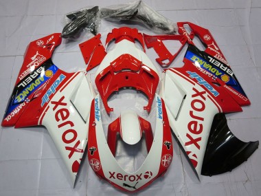 2007-2014 Ducati 848 1098 1198 Motorcycle Fairings - White Red Blue Glossy Black Valsir Xerox Canada