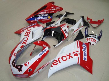 2007-2014 Ducati 848 1098 1198 Motorcycle Fairings - White Red Blue Glossy Black Valsir Xerox 84 Canada