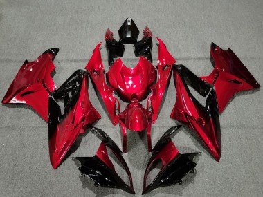 2009-2014 BMW S1000RR Motorcycle Fairings - Red Glossy Black Canada