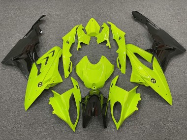 2009-2014 BMW S1000RR Motorcycle Fairings - Neon Yellow Glossy Black Canada