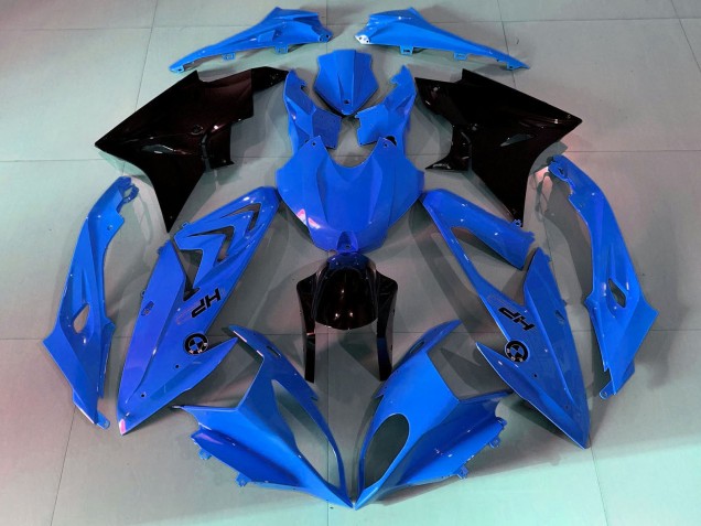 2009-2014 BMW S1000RR Motorcycle Fairings - Blue Glossy Black Canada