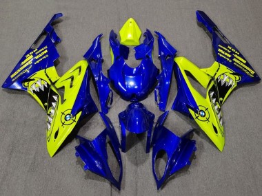 2009-2014 BMW S1000RR Motorcycle Fairings - Yellow Blue Shark Canada