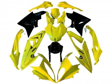 2009-2014 BMW S1000RR Motorcycle Fairings - Yellow Glossy Black HP Canada