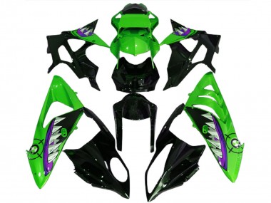 2017-2018 BMW S1000RR Motorcycle Fairings - Green Purple Glossy Black Shark Canada