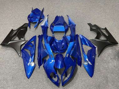 2009-2014 BMW S1000RR Motorcycle Fairings - Blue Matte Black Canada