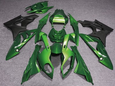 2009-2014 BMW S1000RR Motorcycle Fairings - Green Matte Black Canada