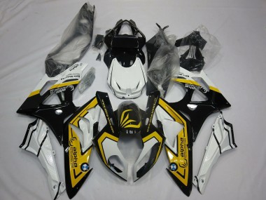 2009-2014 BMW S1000RR Motorcycle Fairings - White Yellow Glossy Black Canada