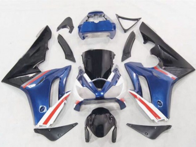 2006-2008 Triumph Daytona 675 Motorcycle Fairings - Blue White Red Glossy Black Canada