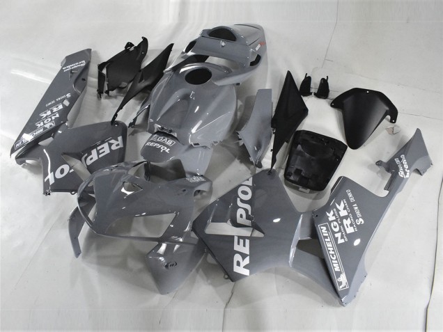 2005-2006 Honda CBR600RR Motorcycle Fairings - Nardo Grey White Repsol Canada