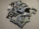 2009-2012 Honda CBR600RR Motorcycle Fairings - Dark Nardo Grey Yellow Canada