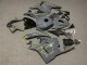 2009-2012 Honda CBR600RR Motorcycle Fairings - Dark Nardo Grey Yellow Canada