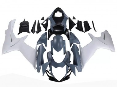 2011-2024 Suzuki GSXR 600 / GSXR 750 Motorcycle Fairings - Nardo Grey White Canada