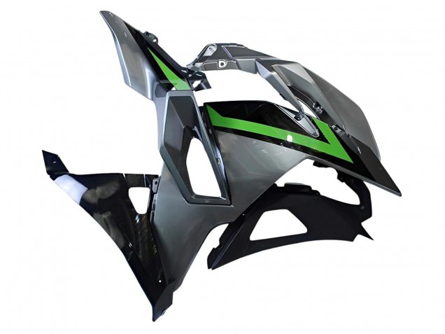 2024-2025 Kawasaki Ninja 500 EX500R Motorcycle Fairings - Grey Green Black Canada