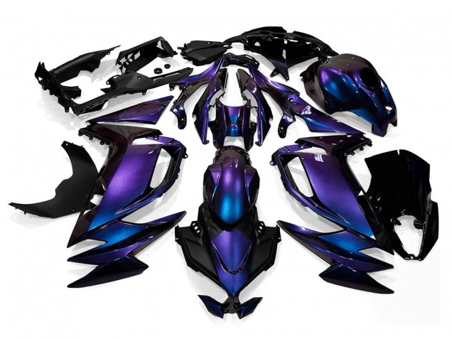 2020-2024 Kawasaki Ninja 650 EX650 Motorcycle Fairings - Chameleon Blue Purple Canada