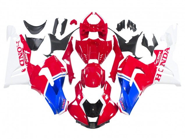 2020-2023 Honda CBR1000RR-R Motorcycle Fairings Kits - White Red Blue HRC Canada