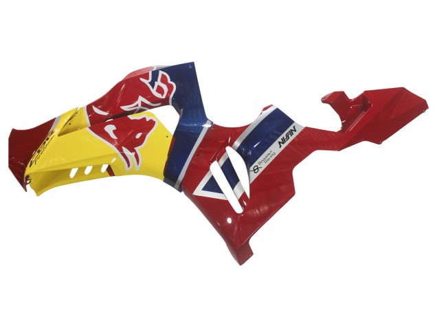 2020-2023 Honda CBR1000RR-R Motorcycle Fairings - Blue Yellow Red Bull Canada