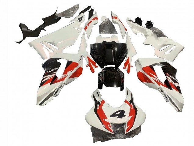 2020-2023 Honda CBR1000RR-R Motorcycle Fairings - White Red Glossy Black 4 Canada