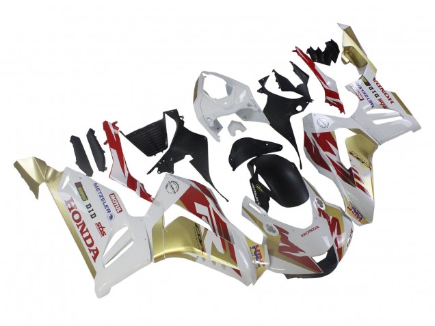2020-2023 Honda CBR1000RR-R Motorcycle Fairings - White Red Gold Motul HRC Canada
