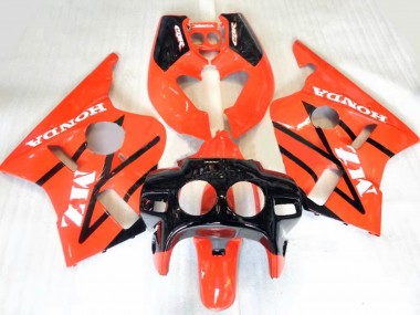 1987-1989 Honda CBR400RR NC23 Motorcycle Fairings - Orange Glossy Black Canada