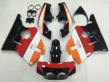 1987-1989 Honda CBR400RR NC23 Motorcycle Fairings - Orange White Red Glossy Black Canada