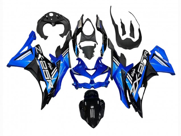 2019-2025 Kawasaki ZX25R ZX-25R Motorcycle Fairings - Blue White Matte Black Canada