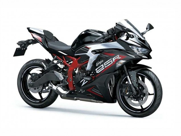 2019-2025 Kawasaki ZX25R ZX-25R Motorcycle Fairings - Silver Red Black Canada