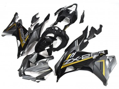 2019-2025 Kawasaki ZX25R ZX-25R Motorcycle Fairings - Grey Gold Glossy Black Canada