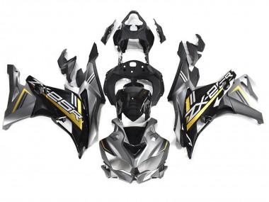 2019-2025 Kawasaki ZX25R ZX-25R Motorcycle Fairings - Grey Gold Glossy Black Canada