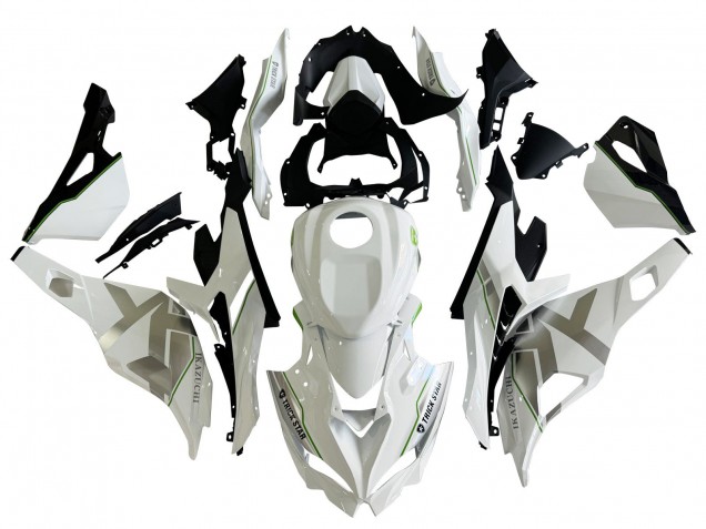 2019-2025 Kawasaki ZX25R ZX-25R Motorcycle Fairings - White Silver Green Black Trick Star Canada