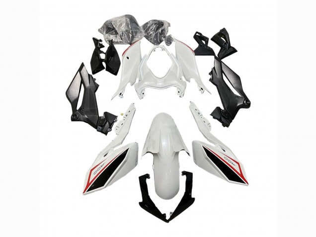 2018-2024 Kawasaki Z400 Motorcycle Fairings - White Red Black Canada
