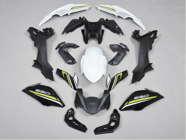 2017-2019 Kawasaki Ninja Z650 Motorcycle Fairings - Black White Yellow Canada