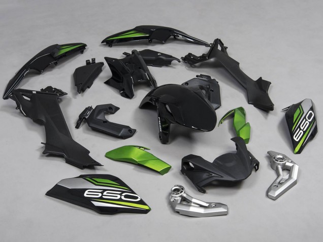 2017-2019 Kawasaki Ninja Z650 Motorcycle Fairings - Black Green Silver Canada