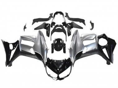 2010-2016 Kawasaki Z1000SX Motorcycle Fairings - Glossy Black Silver Canada