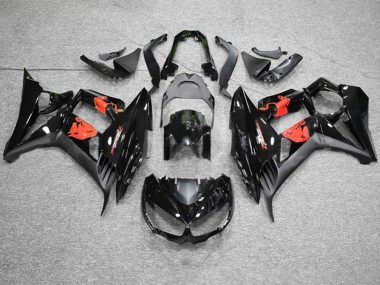 2010-2016 Kawasaki Z1000SX Motorcycle Fairings - Glossy Black Matte Black Red Bull Canada
