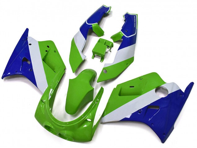 1989-1990 Kawasaki ZXR250 Motorcycle Fairings - Green White Blue Canada