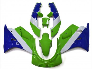 1989-1990 Kawasaki ZXR250 Motorcycle Fairings - Green White Blue Canada