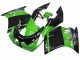 1989-1990 Kawasaki ZXR250 Motorcycle Fairings - Green Glossy Black Elf Touch4 Bridgestone Canada