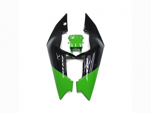 1989-1990 Kawasaki ZXR250 Motorcycle Fairings - Green Glossy Black Elf Touch4 Bridgestone Canada