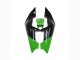 1989-1990 Kawasaki ZXR250 Motorcycle Fairings - Green Glossy Black Elf Touch4 Bridgestone Canada