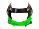 1993-2007 Kawasaki ZZR400 Motorcycle Fairings - Green Glossy Black Green Monster Elf Touch4 Bridgestone Canada