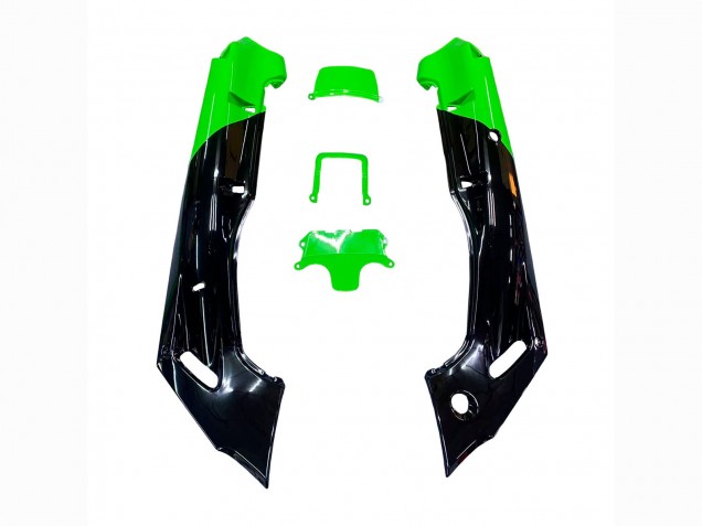 1993-2007 Kawasaki ZZR400 Motorcycle Fairings - Green Glossy Black Green Monster Elf Touch4 Bridgestone Canada