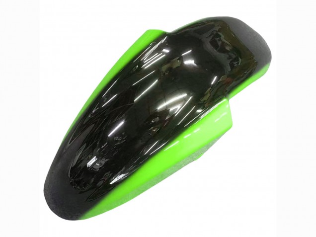 1993-2007 Kawasaki ZZR400 Motorcycle Fairings - Green Glossy Black Flame Canada