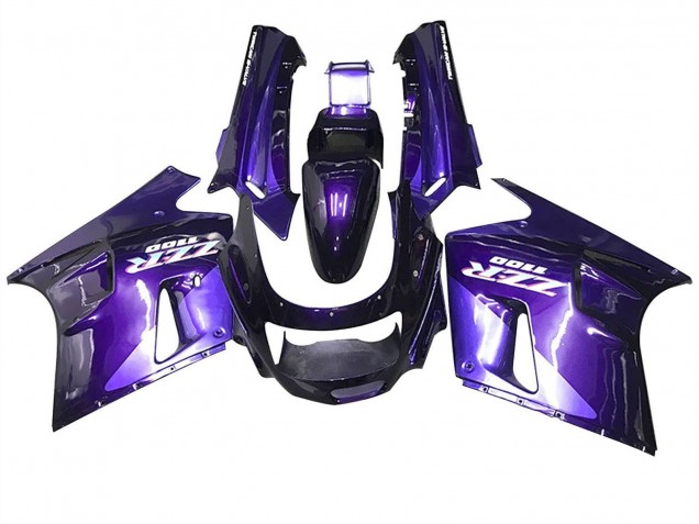 1990-1992 Kawasaki ZZR1100 Motorcycle Fairings - Purple Blue Canada